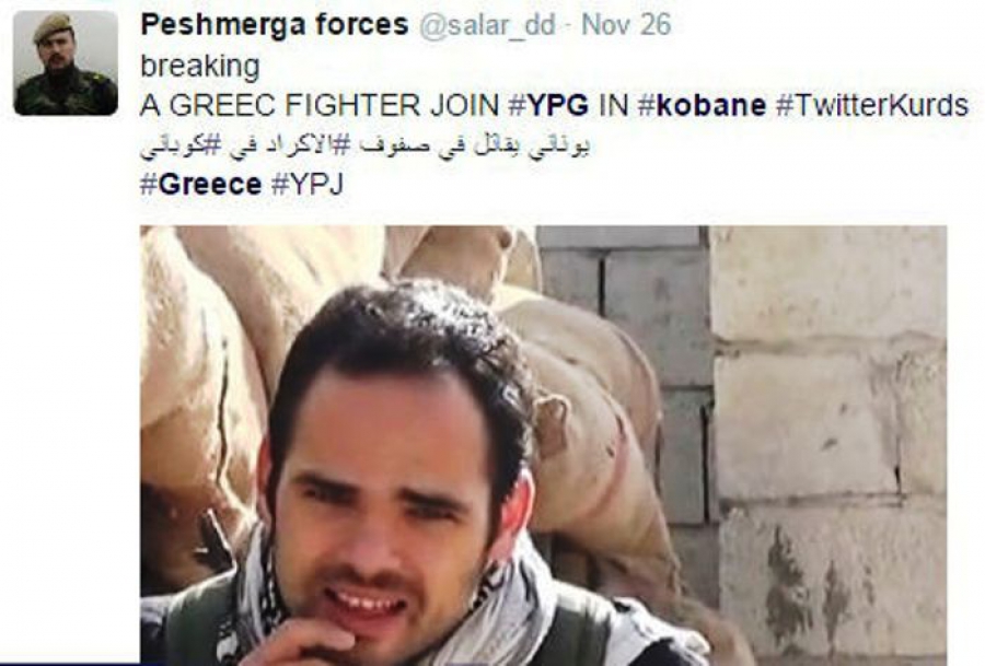 Έλληνας εθελοντής πολεμά στο Κομπανί με τους Κούρδους! (ΒΙΝΤΕΟ)