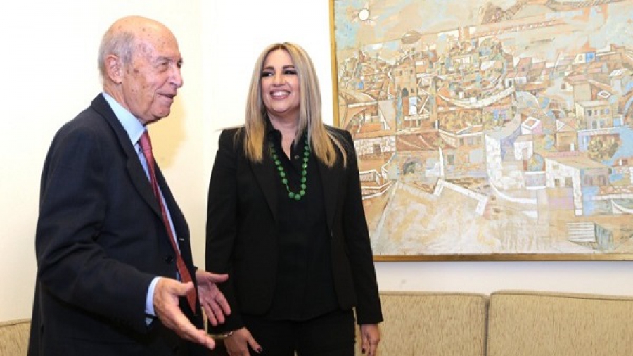 Συνάντηση Φώφης Γεννηματά - Κώστα Σημίτη