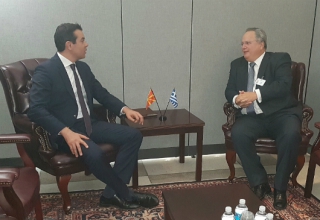 Συνάντηση Υπουργού Εξωτερικών, Ν. Κοτζιά, με τον Υπουργό Εξωτερικών της πΓΔΜ, Ν. Poposki